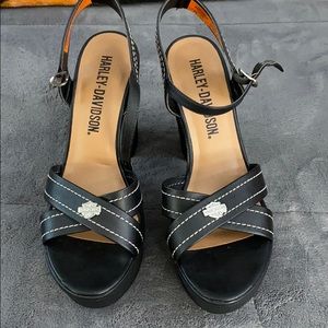 Harley Davison chunky Sandal / heel size 9 New!